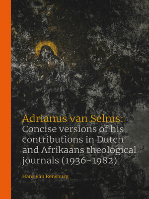 cover image of Adrianus van Selms